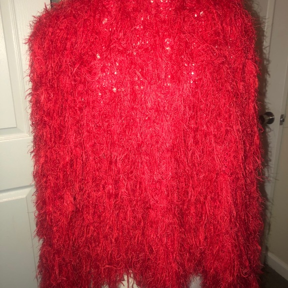 Beautiful  red chic sweater! Worn only once! - Picture 6 of 7